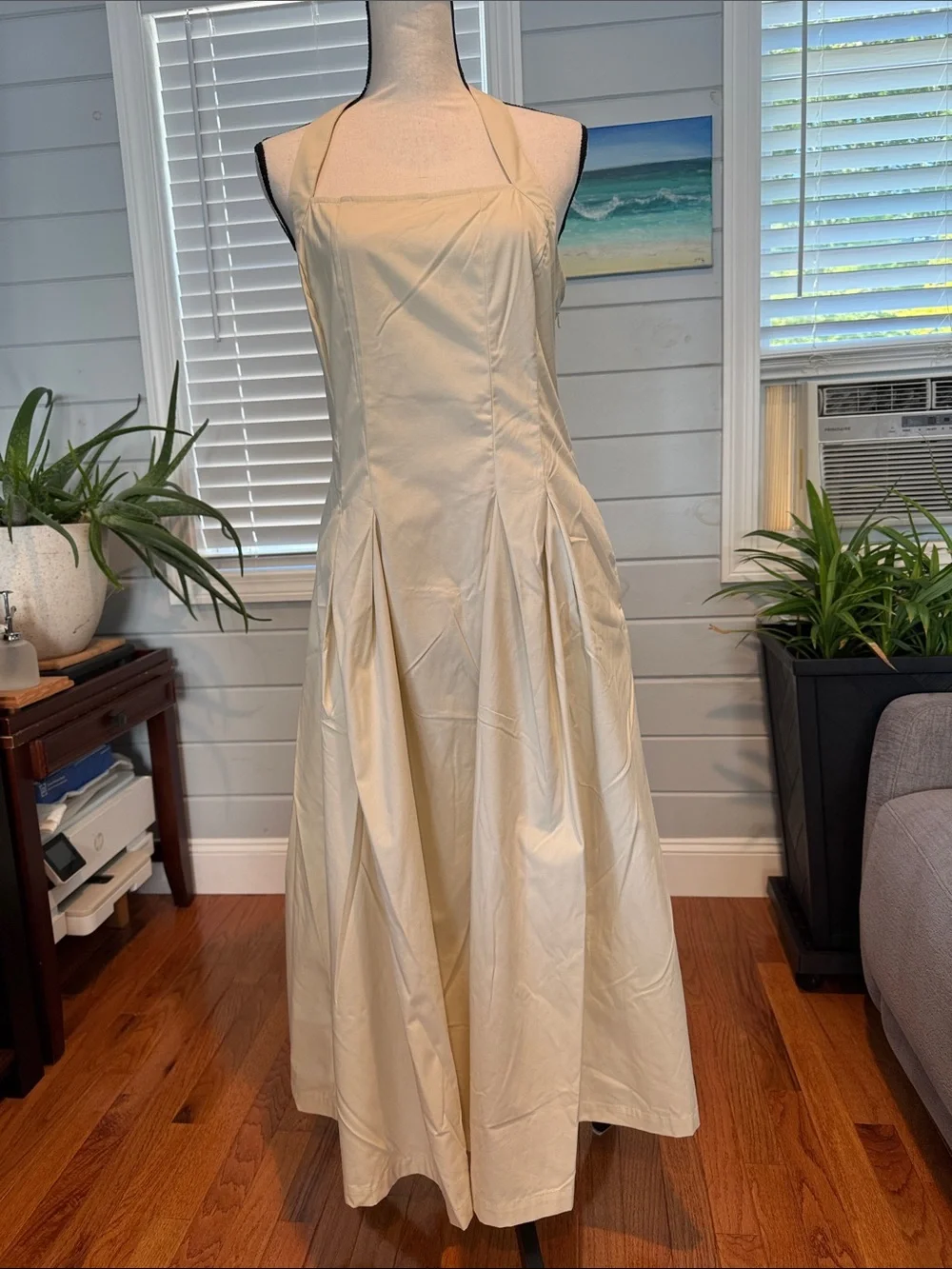 a new day Cream Halter Maxi Dress